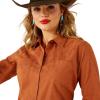 Ariat Women’s Real Billie Jeans Shirt(Glazed Ginger Dobby)