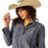 Ariat Women’s Real Billie Jeans Shirt(Med Blue Chambray)