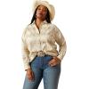 Ariat Women’s Real Billie Jeans Shirt(Sandstone Southwest Print)