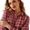 Ariat Women’s Real Billie Jeans Shirt(Sunkissed Plaid)