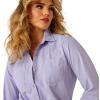Ariat Women’s Real Billie Jeans Shirt(Sweet Lavender)