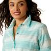 Ariat Women’s Real Billie Jeans Shirt(Turquoise Stripe)