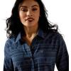 Ariat Women’s Real Billie Jeans Shirt(Vintage Indigo Southwest)