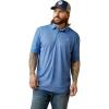 ARIAT Men’s All Over Print Polo(Cobalt)