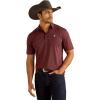 ARIAT Men’s All Over Print Polo(Malbec)
