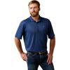 ARIAT Men’s All Over Print Polo(Monaco Blue)