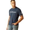 ARIAT Mens Barb Shield T-Shirt(Navy Heather)