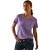 ARIAT Rebar Cotton Strong V-neck Top(Paisley Purple)