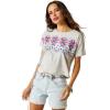 ARIAT Women’s Birdie T-Shirt, Heather Grey, Medium