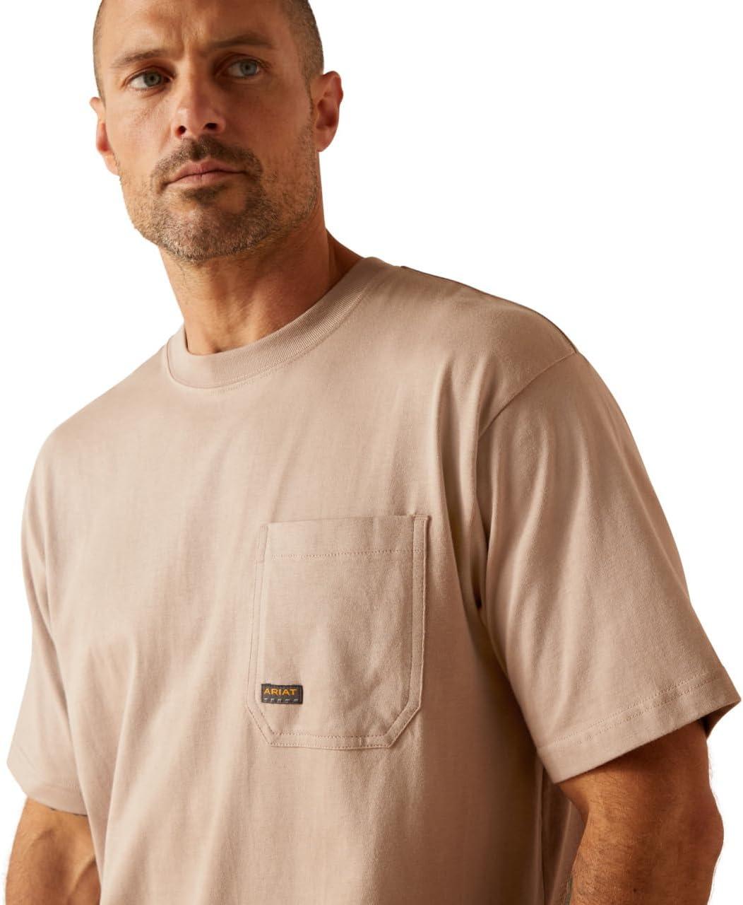 imageARIAT Mens Rebar Cotton Strong Stacking DimesBark