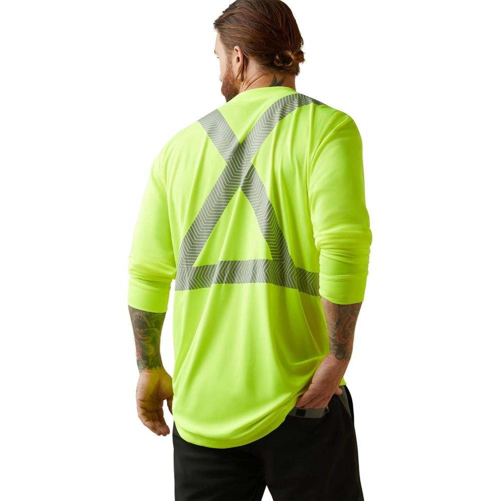 imageARIAT Mens Rebar Hivis Ansi TShirtHi Vis Yellow
