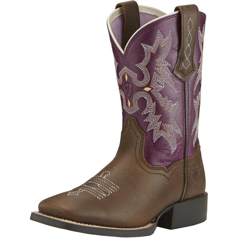 imageKids Tombstone Western Cowboy BootVintage BomberPlum