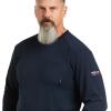 ARIAT FR Max Protect Inherent T-Shirt, Navy, XX-Large Tall