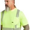 ARIAT Mens Rebar Hi-vis Ansi T-Shirt(Hi-vis Yellow)