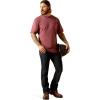 ARIAT Men’s Rebar Workman American Scream(Burgundy Heather)