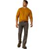 ARIAT Mens Rebar Workman Logo Long Sleeve Crew(Golden Brown)