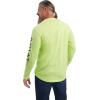 ARIAT Mens Rebar Workman Logo Long Sleeve Crew(Safety Yellow/ Black)