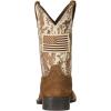 ARIAT Patriot Western Boot(Antique Mocha Washed Suede/Sand Camo Print)