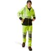 ARIAT mens Fr Hi-vis Full Zip Hoodie(Hi-vis Yellow)