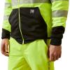 ARIAT mens Fr Hi-vis Full Zip Hoodie(Hi-vis Yellow)