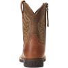 ARIAT unisex-child Amos Western BootWestern Boot(Sorrel Crunch/Army Green)