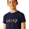 Ariat Boys’ Ariat Logo SW Landscape T-Shirt(Dark Navy)