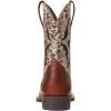 Ariat Children’s Koel Venttek Rust and Daring Indigo Cowboy Boot(Spiced Cider/Metallic Leopard)