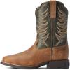 Ariat Kids Distressed Brown Alfalfa Firecatcher Cowboy Boot(Distressed Brown)