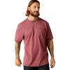ARIAT Men’s Rebar Workman American Scream(Burgundy Heather)