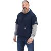 ARIAT Men’s Rebar Workman Dually Hoodie(Navy/Heather Grey)
