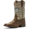 ARIAT Patriot Western Boot(Distressed Brown/Sage Camo Print)