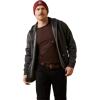 ARIAT mens Mns Rbr Born Ful Zp Hood Char Hth(Charcoal Heather)