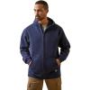 ARIAT mens Mns Rbr Born Ful Zp Hood Char Hth(Navy)
