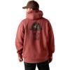 ARIAT womens Rebar Roughneck Pullover Hoodie(Roan Rouge Heather)