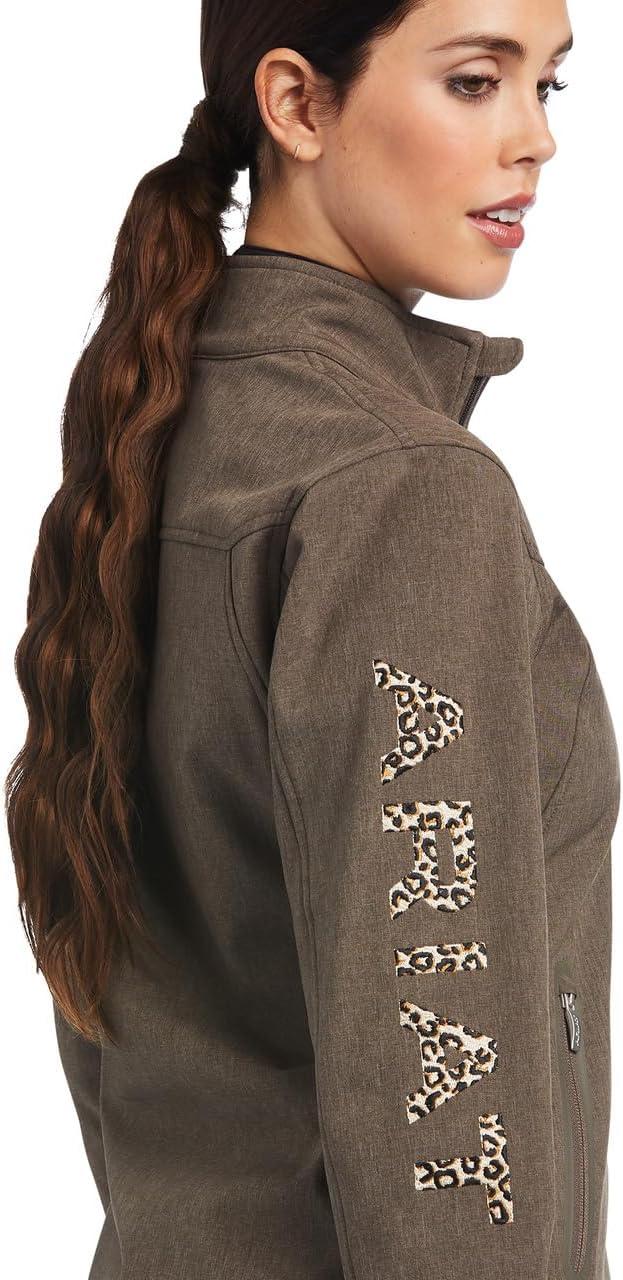 imageARIAT Womens New Team Softshell Jacket BlackBanyan Bark Heather