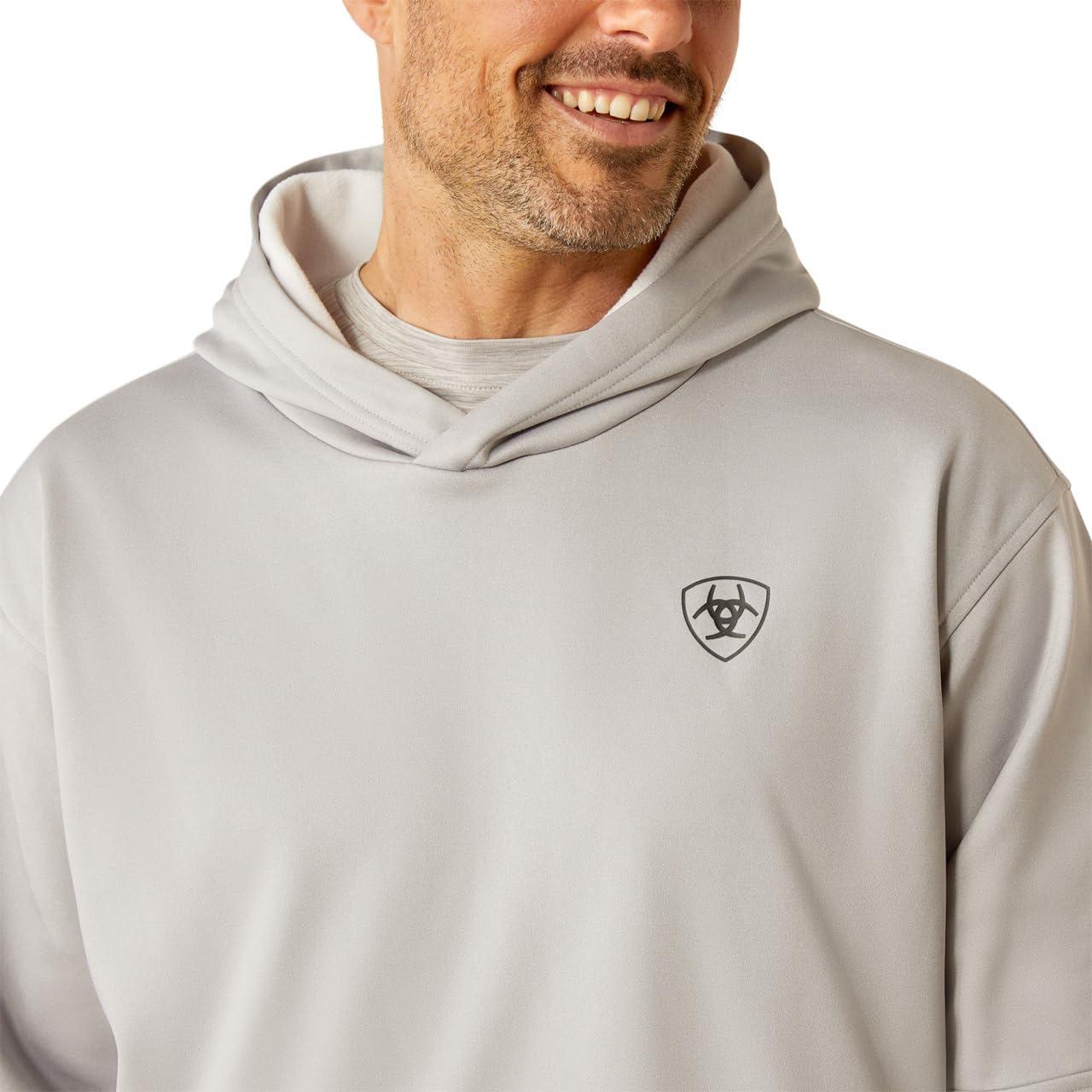 imageARIAT mens Tek Fleece 20 Camo Pocket HoodieGrey Heather