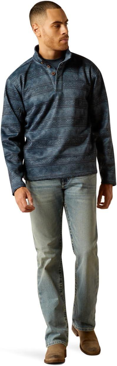 imageARIAT mens Wesley SweaterBlue Southwest Serape