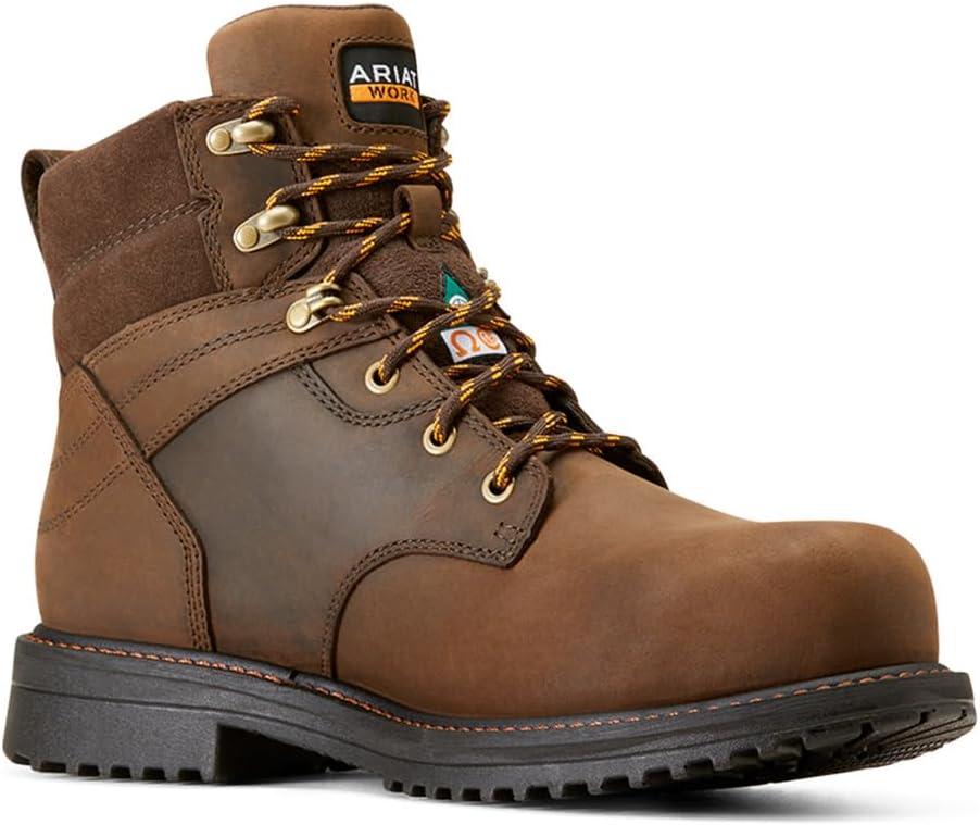 imageAriat Mens Rigtek 6quot CSA Waterproof Composite Toe Work Boot IndustrialOily Distressed Brown