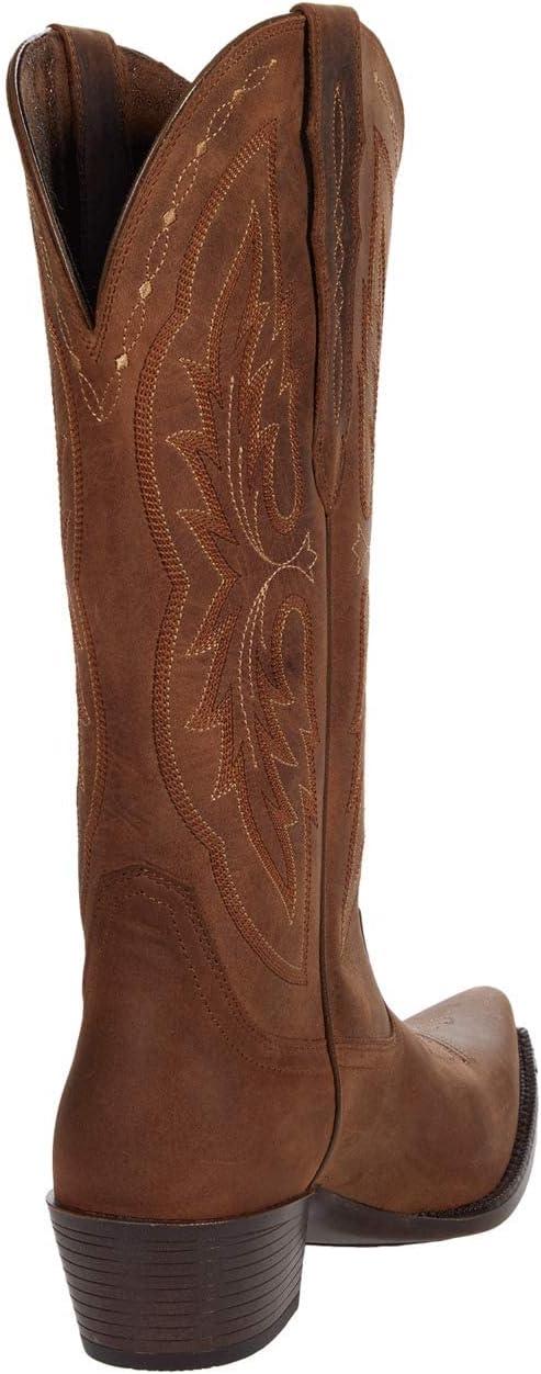 imageAriat womens Heritage X Toe Elastic Wide Calf Western BootWestern BootBrown