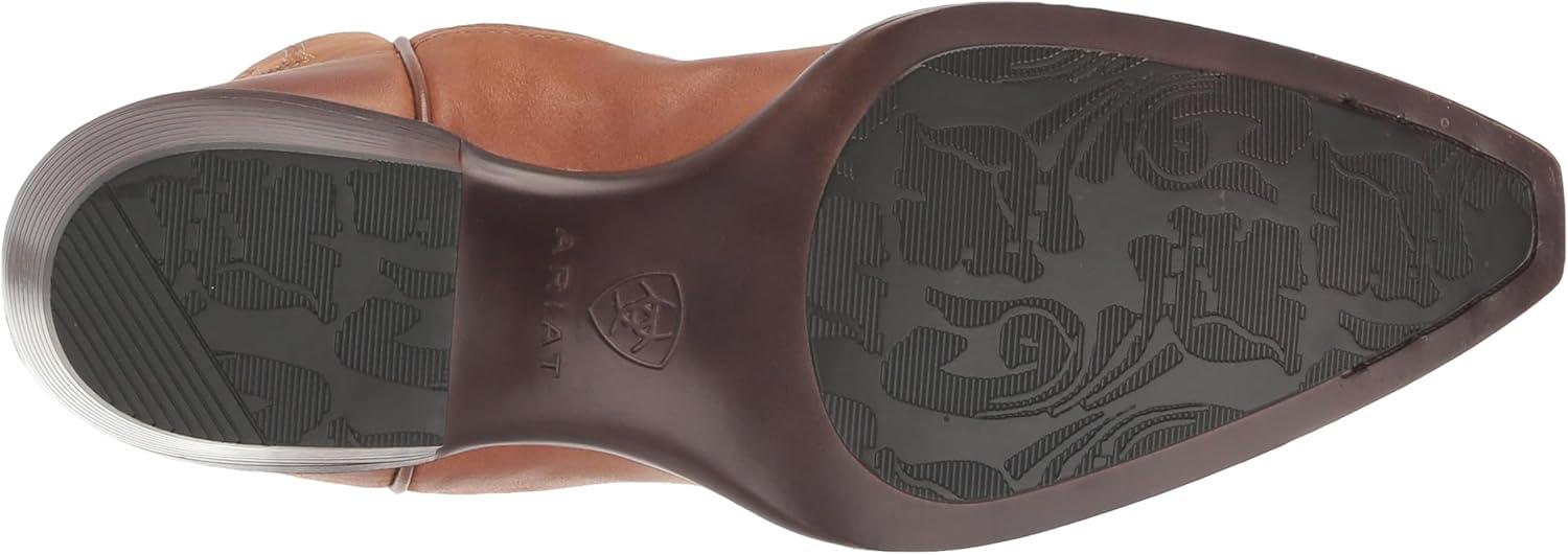 imageAriat womens Heritage X Toe Elastic Wide Calf Western BootWestern BootTreasured Tan