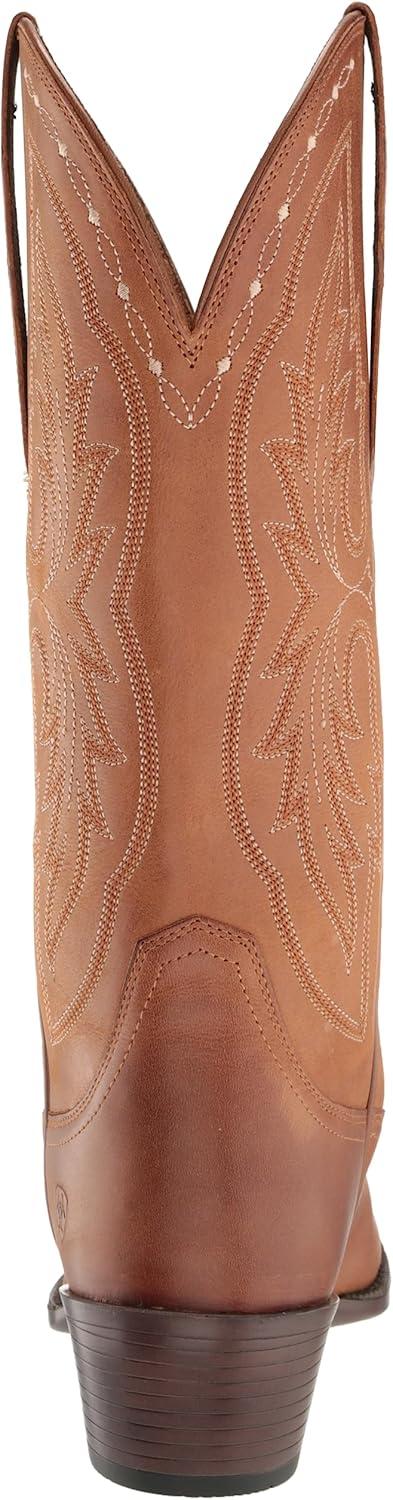 imageAriat womens Heritage X Toe Elastic Wide Calf Western BootWestern BootTreasured Tan