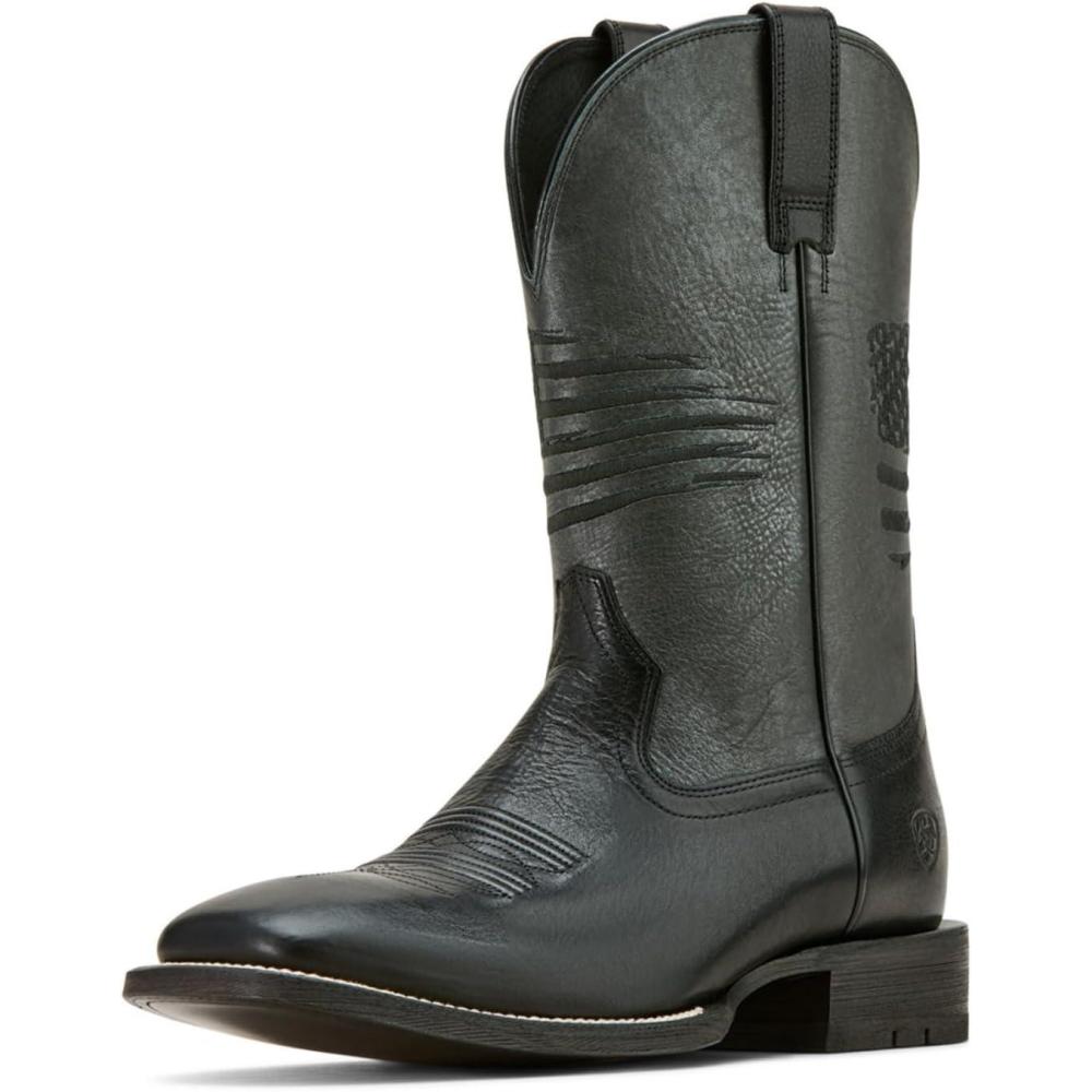 imageARIAT Mens Circuit Patriot Cowboy Boot WesternBlack NightGunmetal