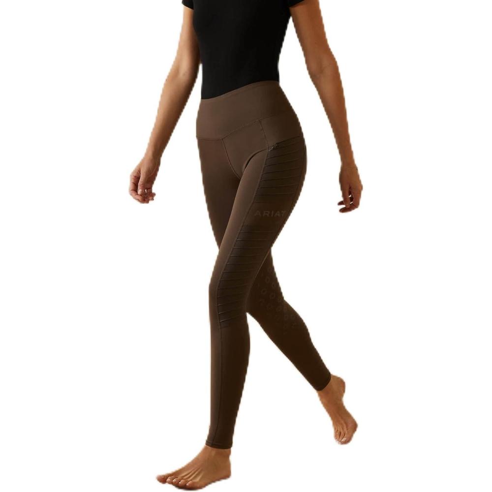 imageARIAT Womens Eos Moto Knee Patch TightBanyan Bark