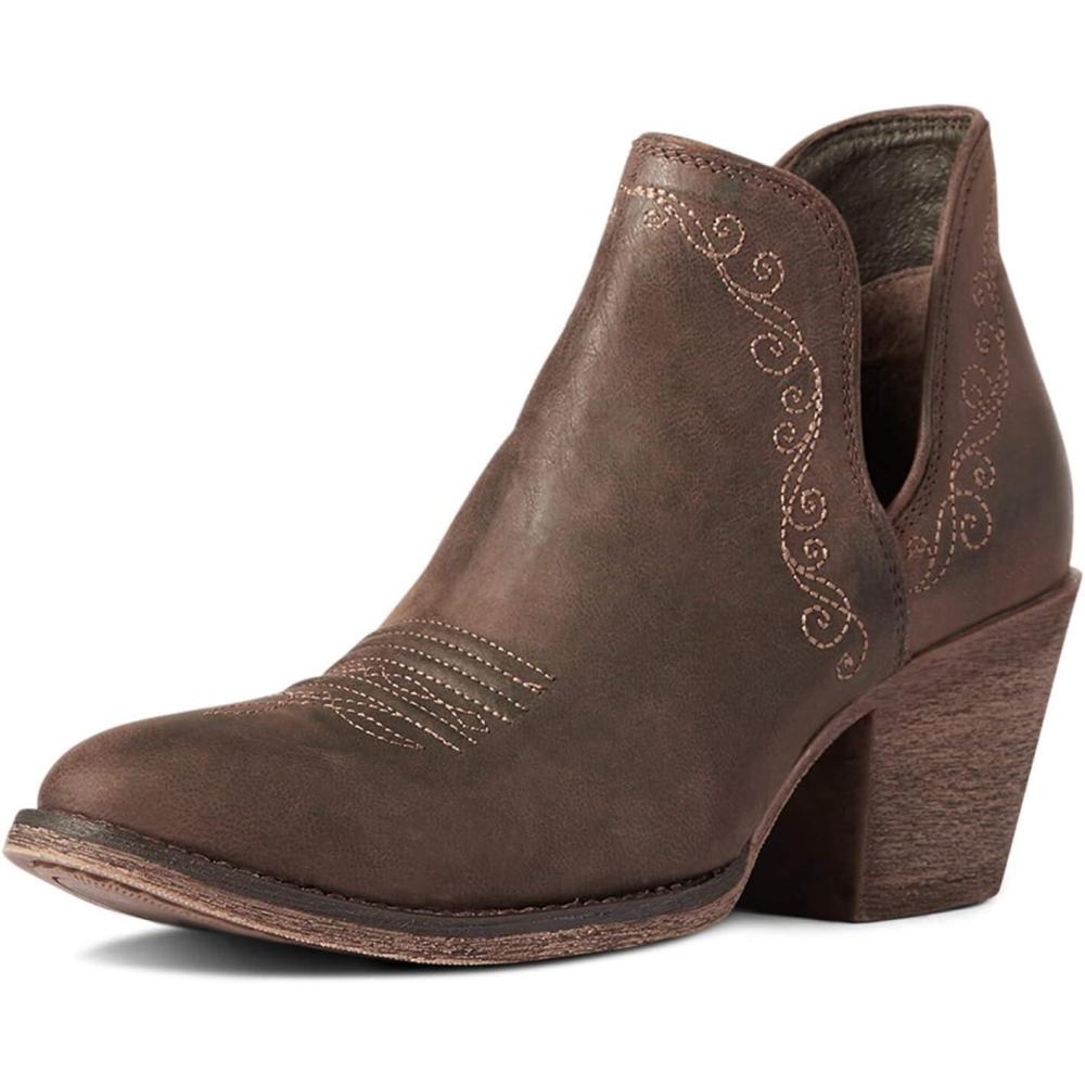 imageAriat Womens Encore R Toe Western BootDusted Brown