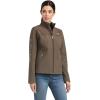 ARIAT Women’s New Team Softshell Jacket, Black(Banyan Bark Heather)