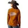 ARIAT Women’s New Team Softshell Jacket, Black(Chestnut Horse)