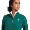 ARIAT Women’s New Team Softshell Jacket, Black(Green)
