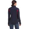 ARIAT Women’s New Team Softshell Jacket, Black(Navy/Red)