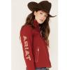 ARIAT Women’s New Team Softshell Jacket, Black(Sun-dried Tomato)