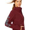 ARIAT Women’s New Team Softshell Jacket, Black(Tawny Port/Baja)